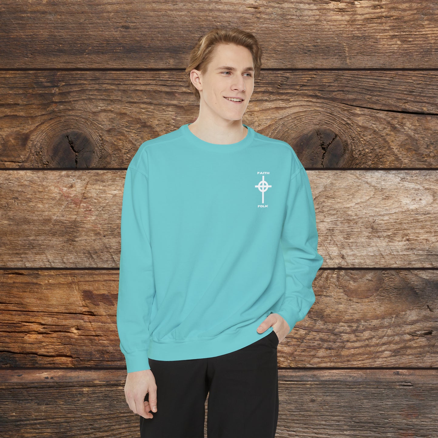 Faith and Folk Small Front Logo Sweatshirt