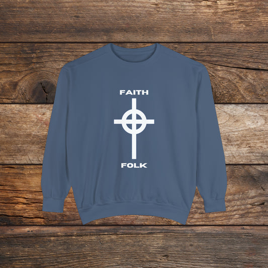 Faith and Folk Large Front Logo Crewneck Sweatshirt
