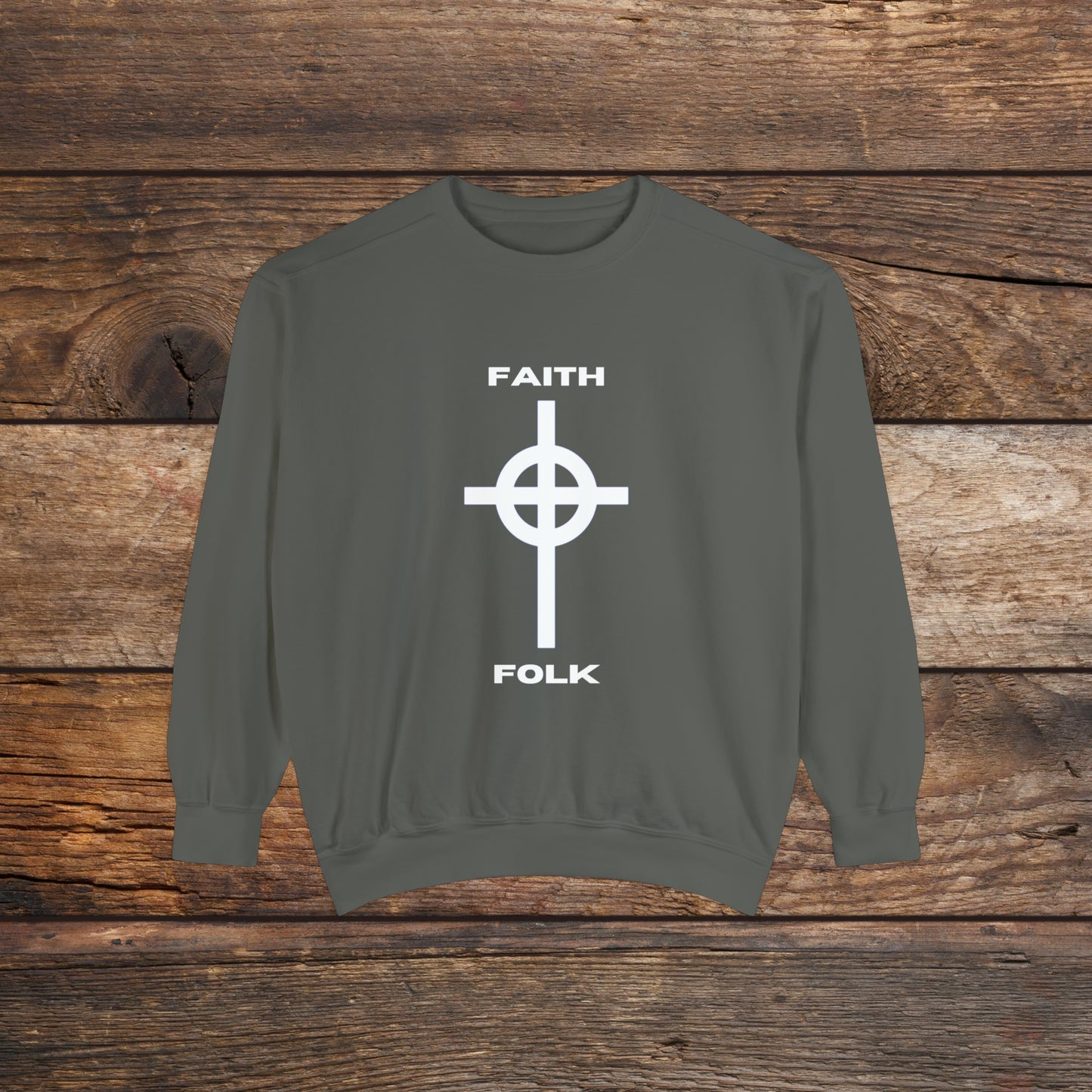 Faith and Folk Large Front Logo Crewneck Sweatshirt