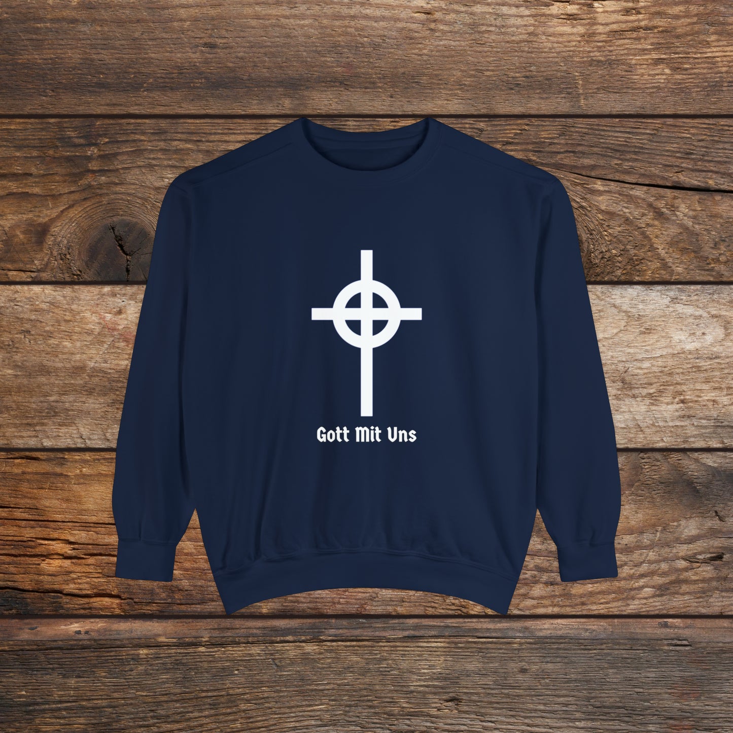 Gott Mit Uns Large Front Logo Crewneck Sweatshirt