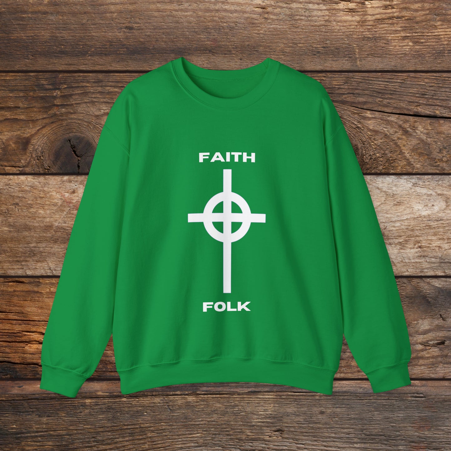 Faith and Folk Large Front Logo Crewneck Sweatshirt