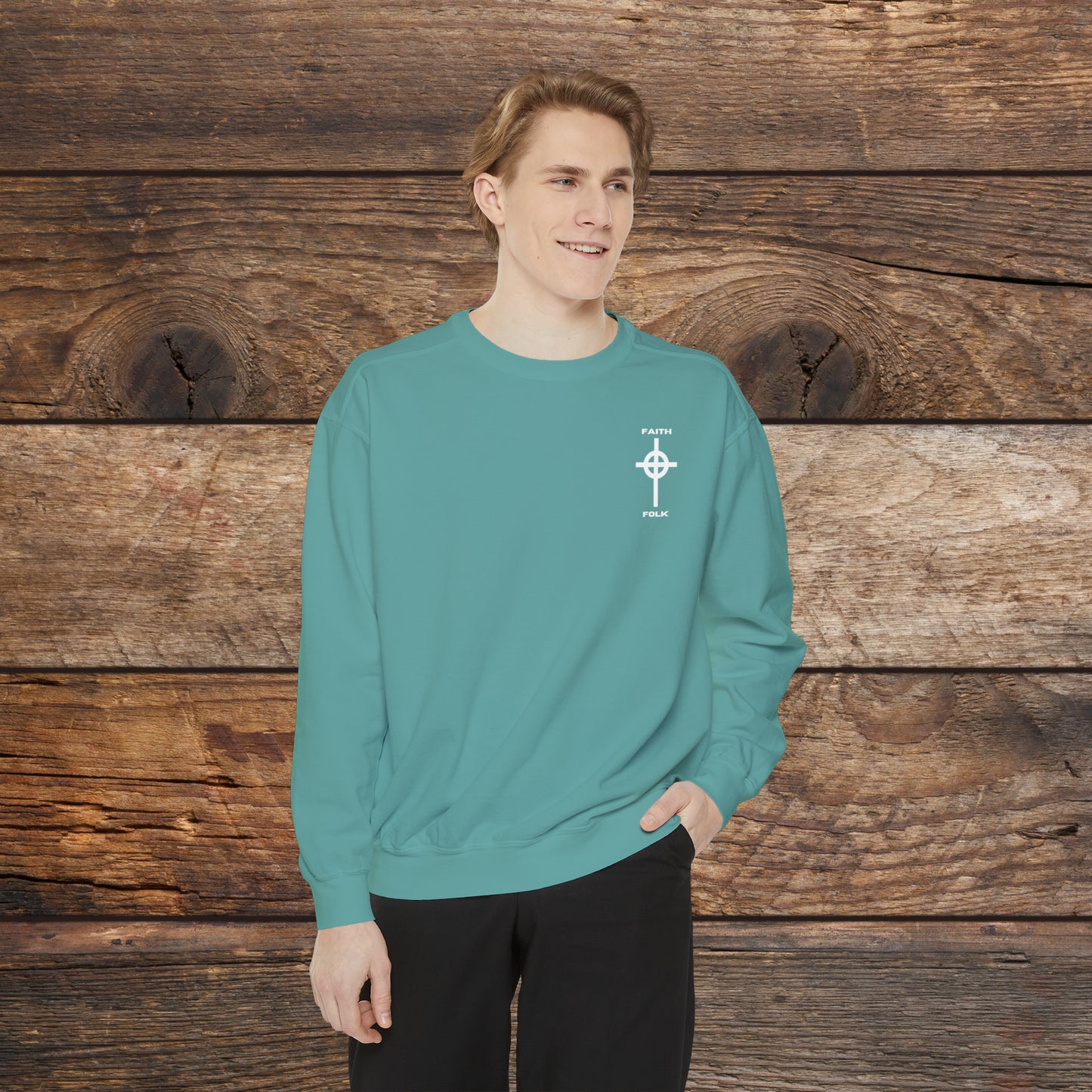 Faith and Folk Small Front Logo Sweatshirt