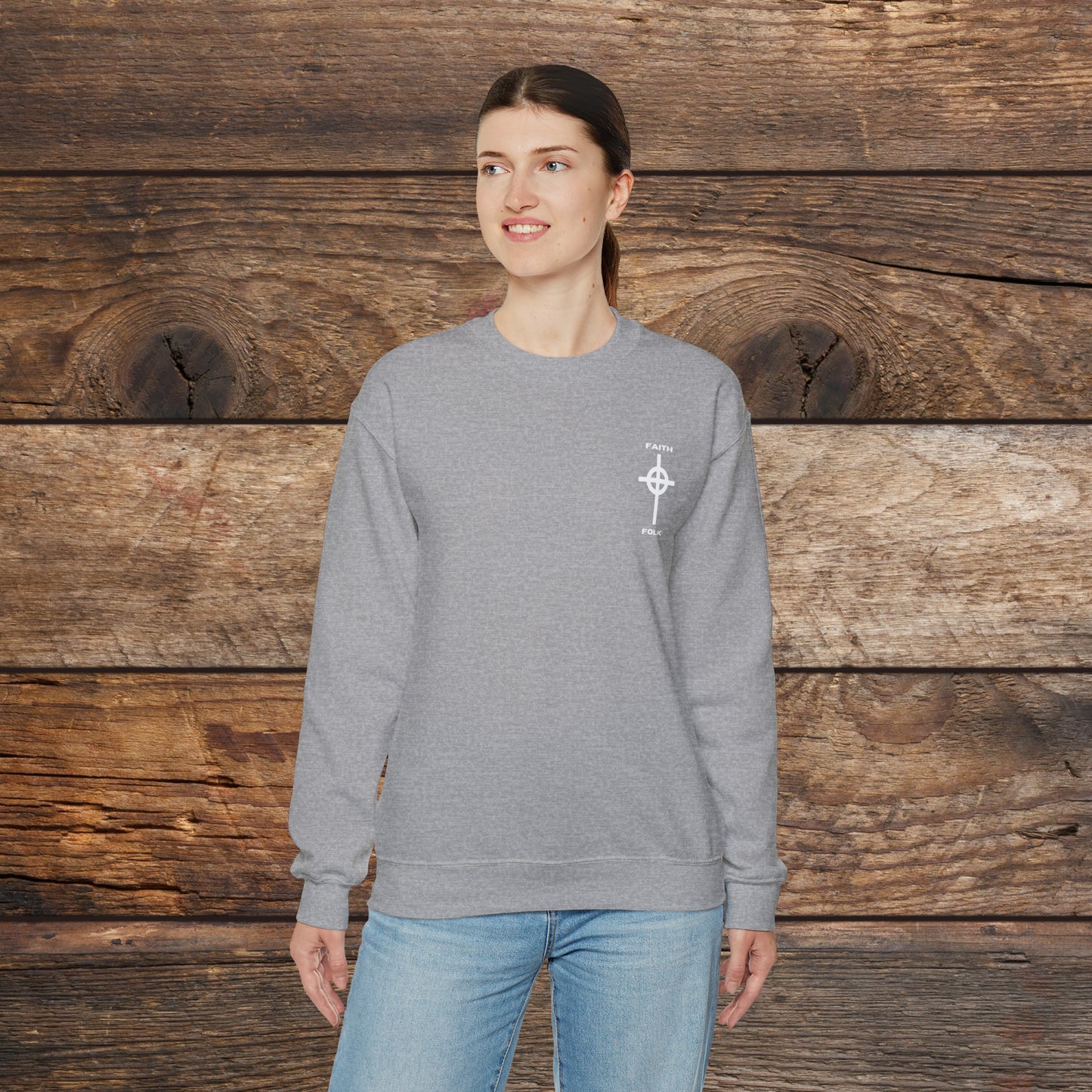 Faith and Folk Small Front Logo Sweatshirt