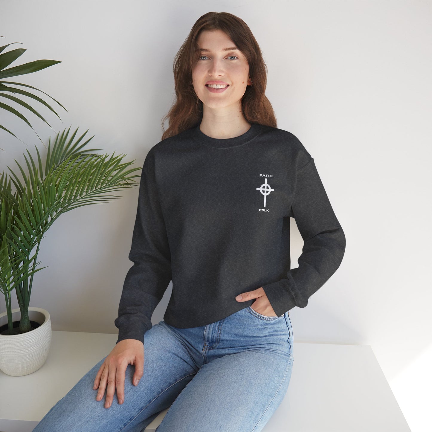 Faith and Folk Small Front Logo Sweatshirt