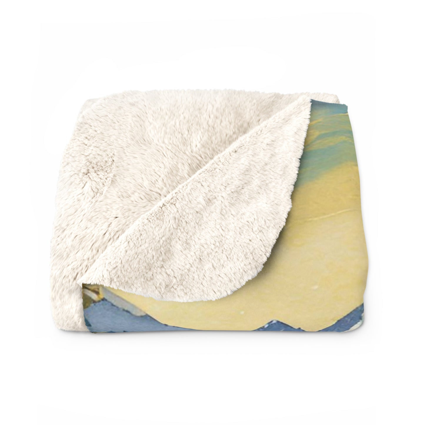 Grizzly Bear Christmas Dinner Sherpa Fleece Blanket
