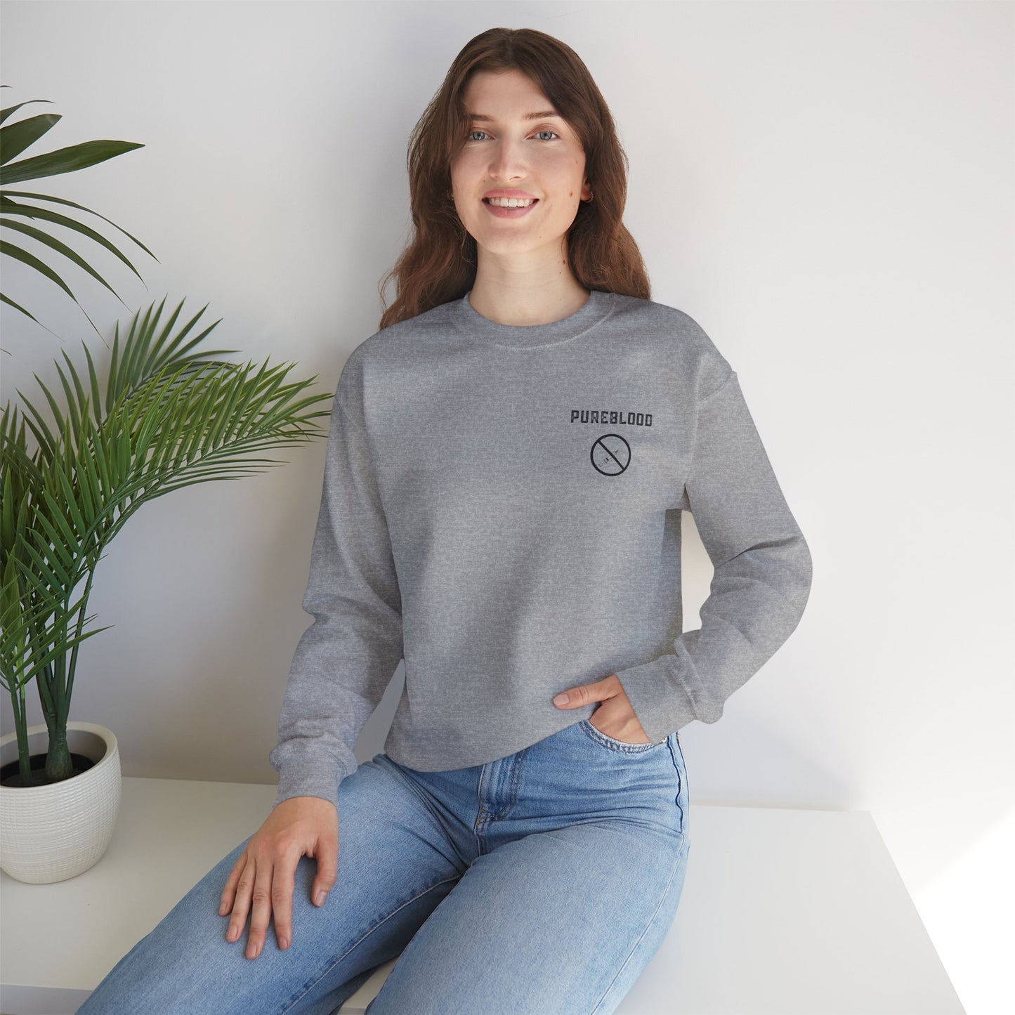 Pureblood Small Front Logo Crewneck Sweatshirt