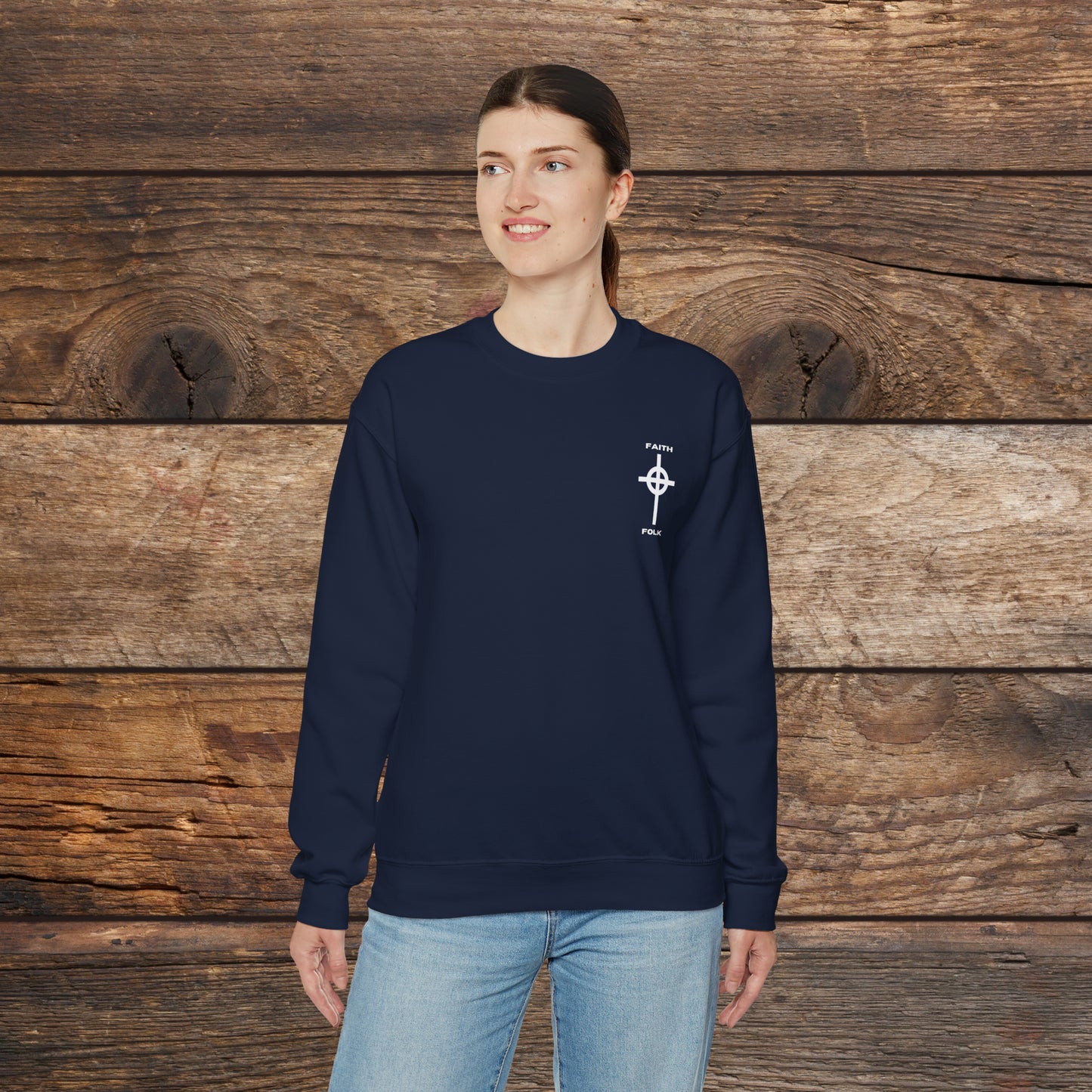Faith and Folk Small Front Logo Sweatshirt