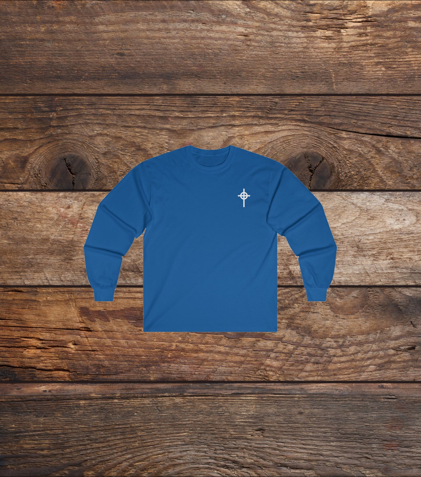 Long Celtic Cross Long Sleeve Tee