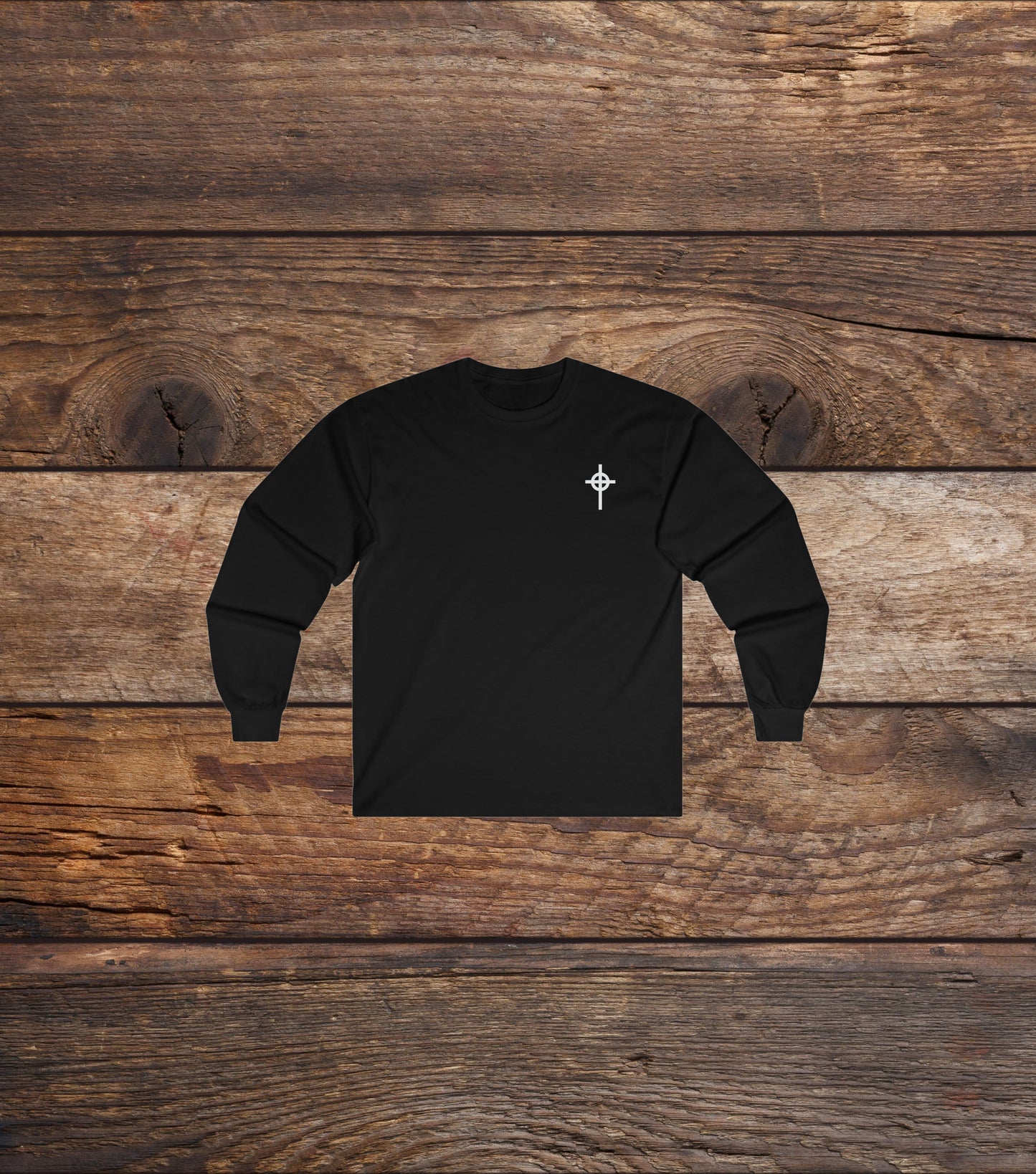Long Celtic Cross Long Sleeve Tee