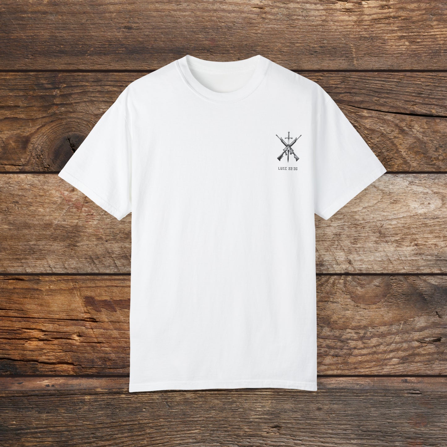 Luke 22:36 Unisex Garment-Dyed T-shirt