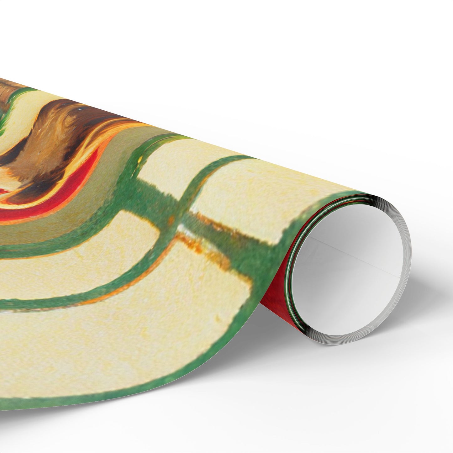 Cozy Bear Reading by Fireplace Christmas Wrapping Paper