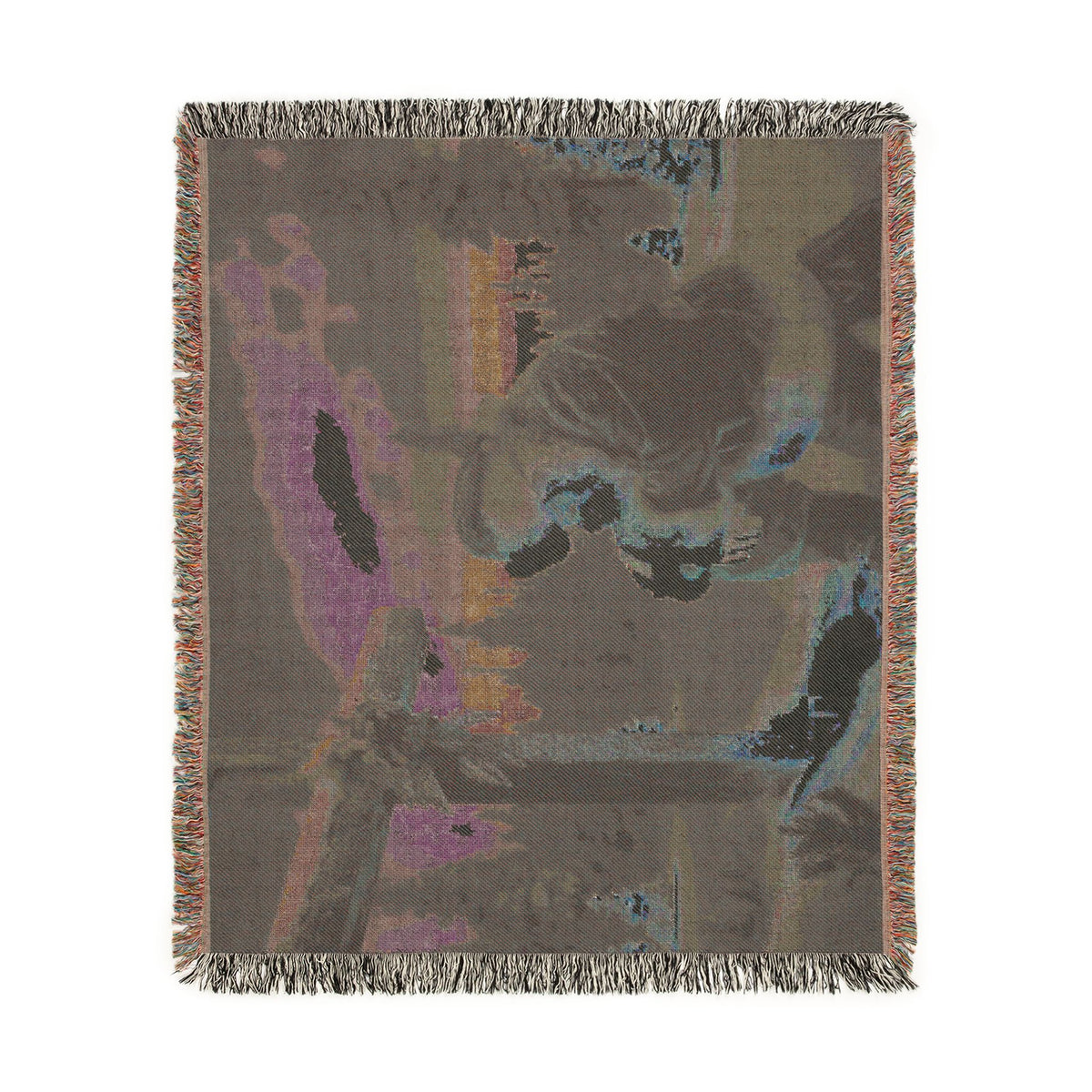 Grateful Santa Woven Christmas Blanket