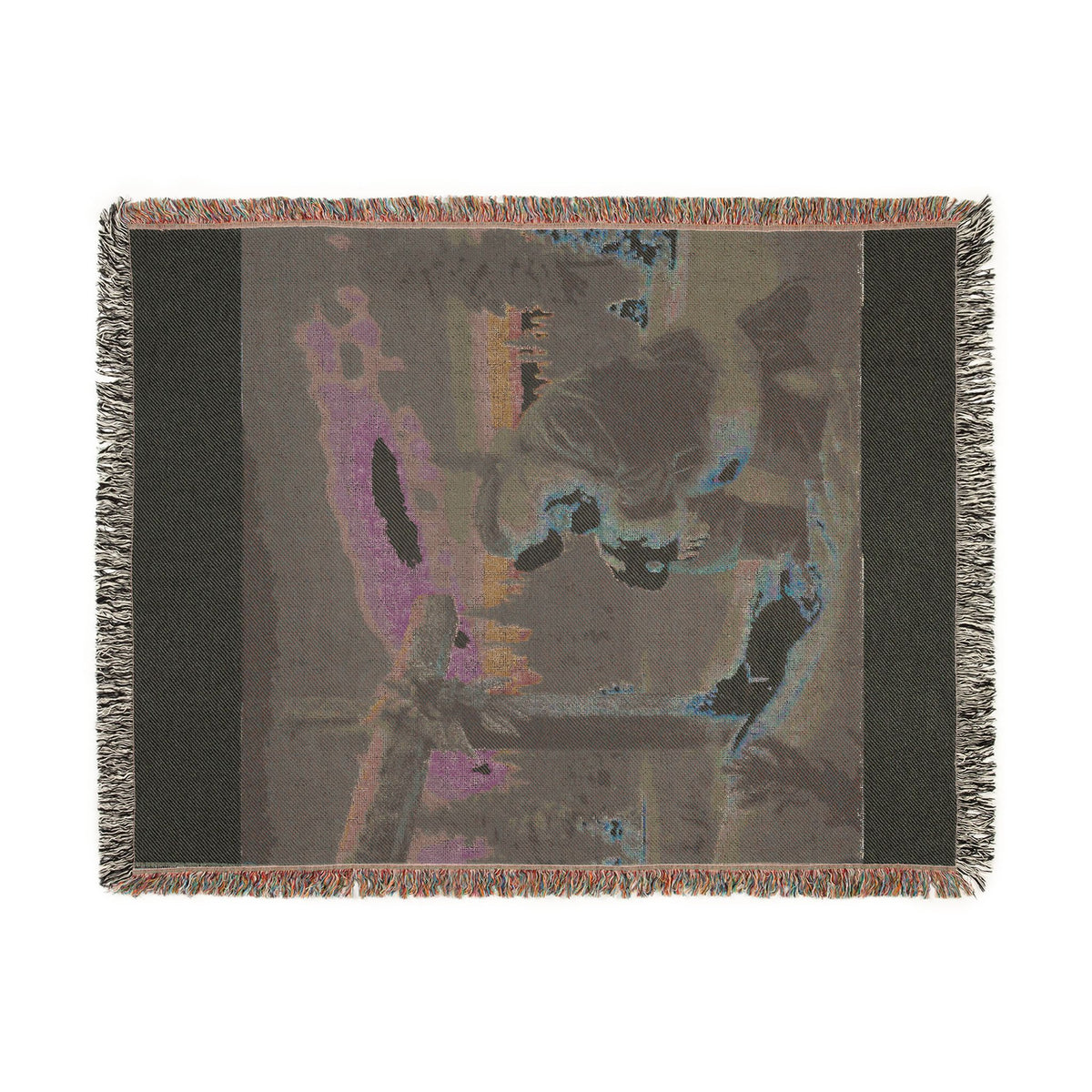 Grateful Santa Woven Christmas Blanket