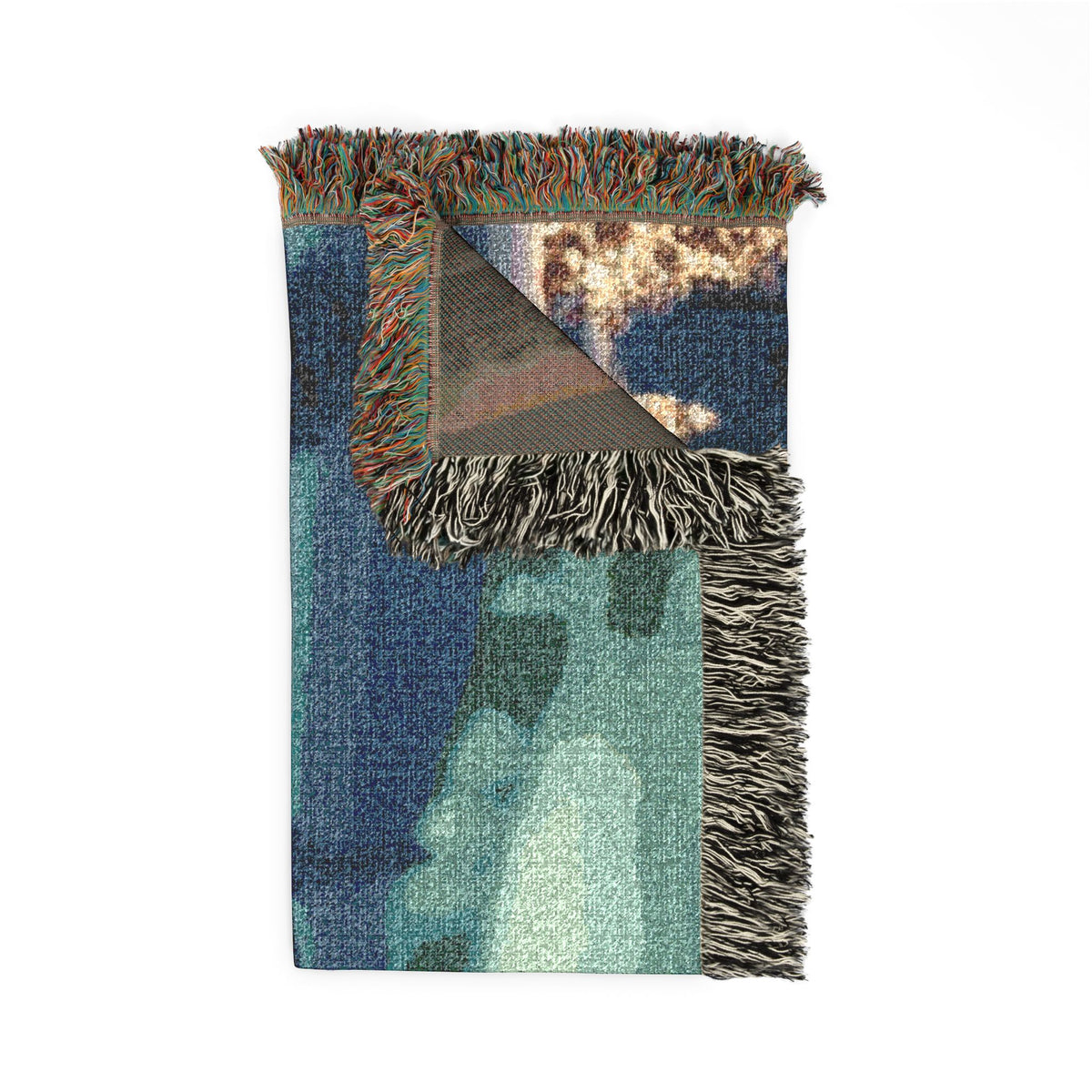 Grateful Santa Woven Christmas Blanket