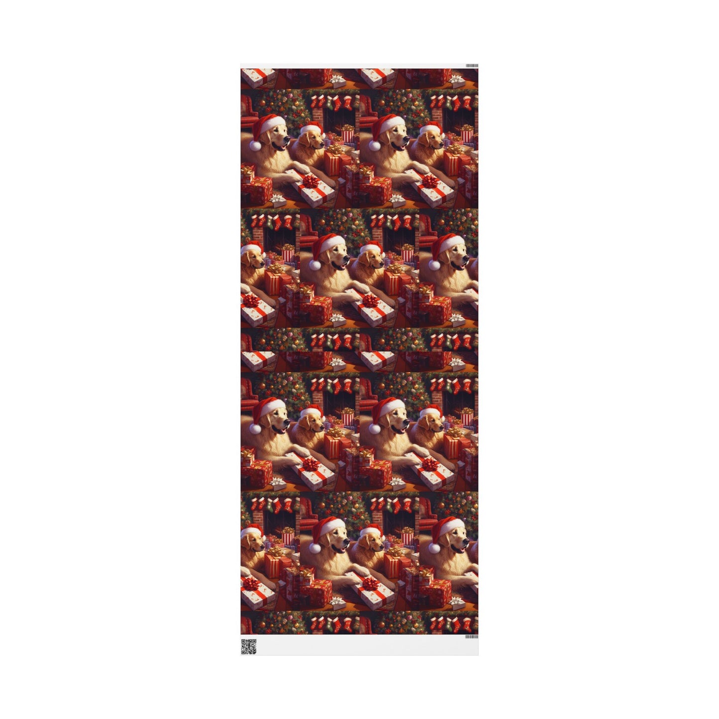 Golden Retriever Christmas Wrapping Paper