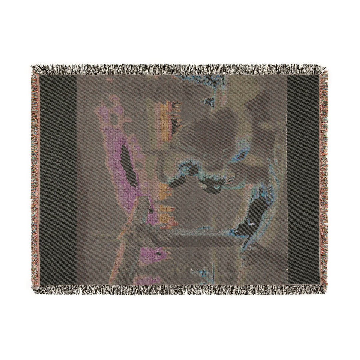 Grateful Santa Woven Christmas Blanket