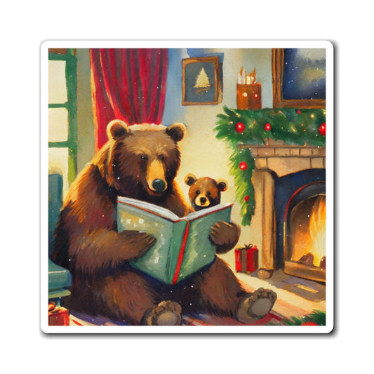 Bear Christmas Story Magnet
