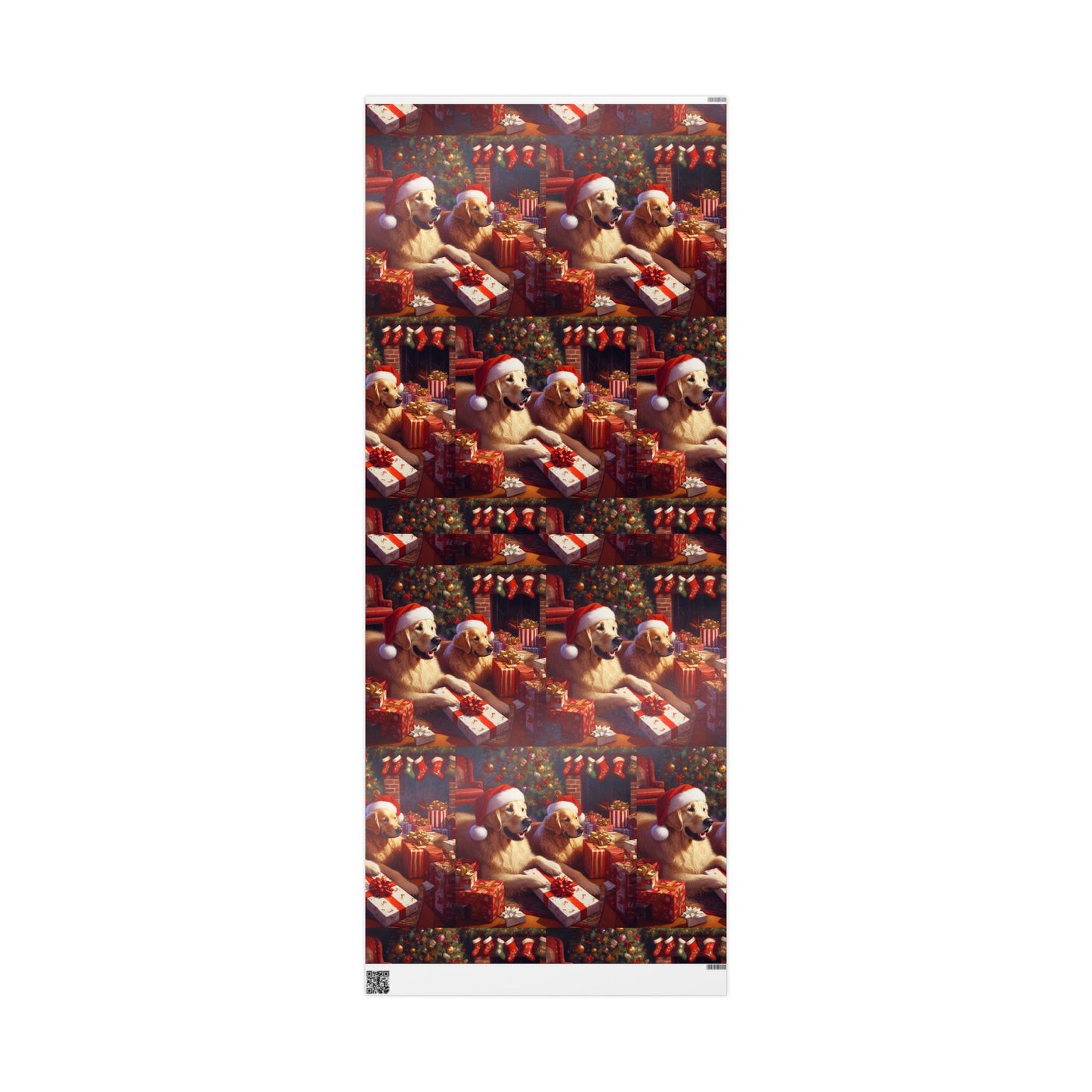 Golden Retriever Christmas Wrapping Paper