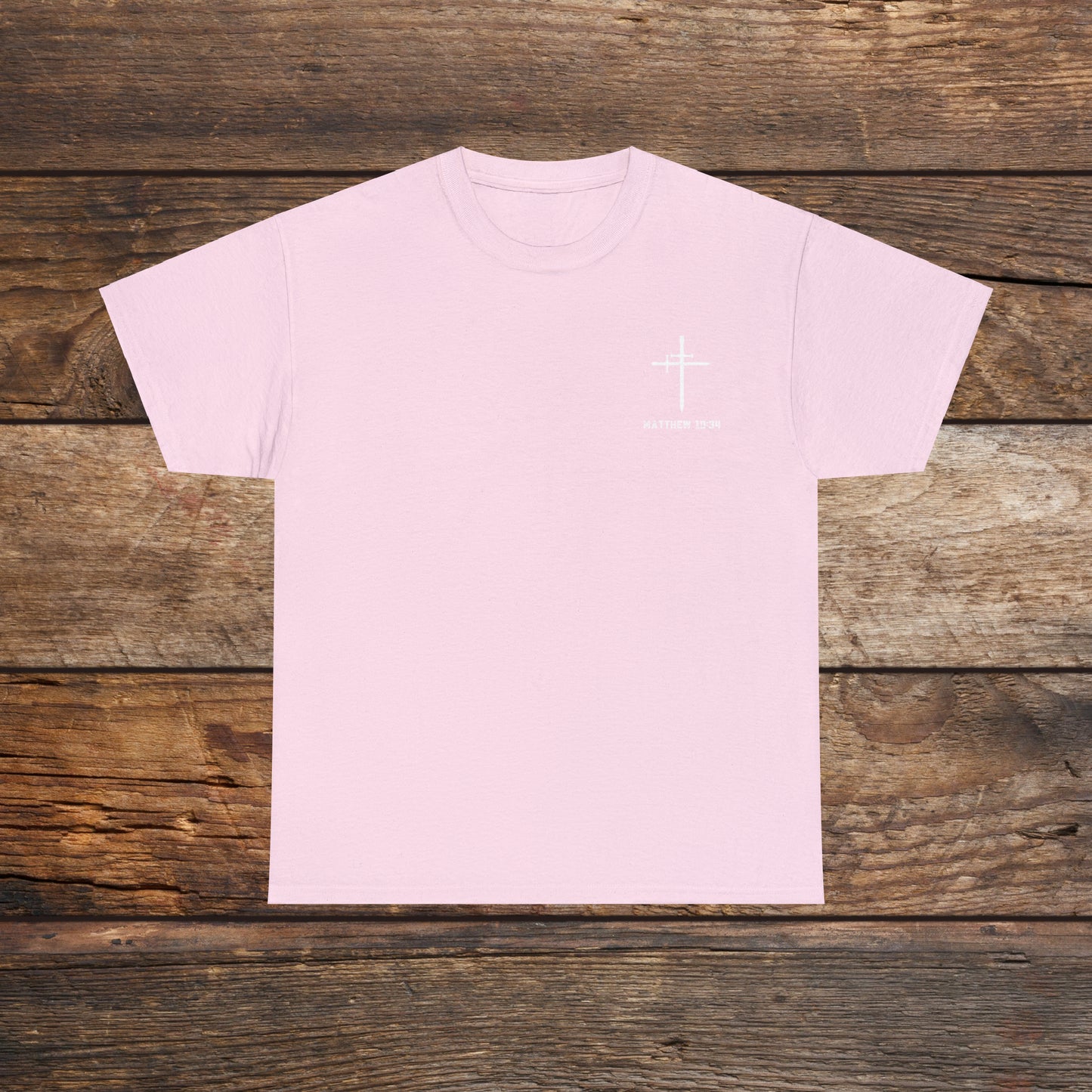 Matthew 10:34 Not Peace But A Sword Cotton Tee