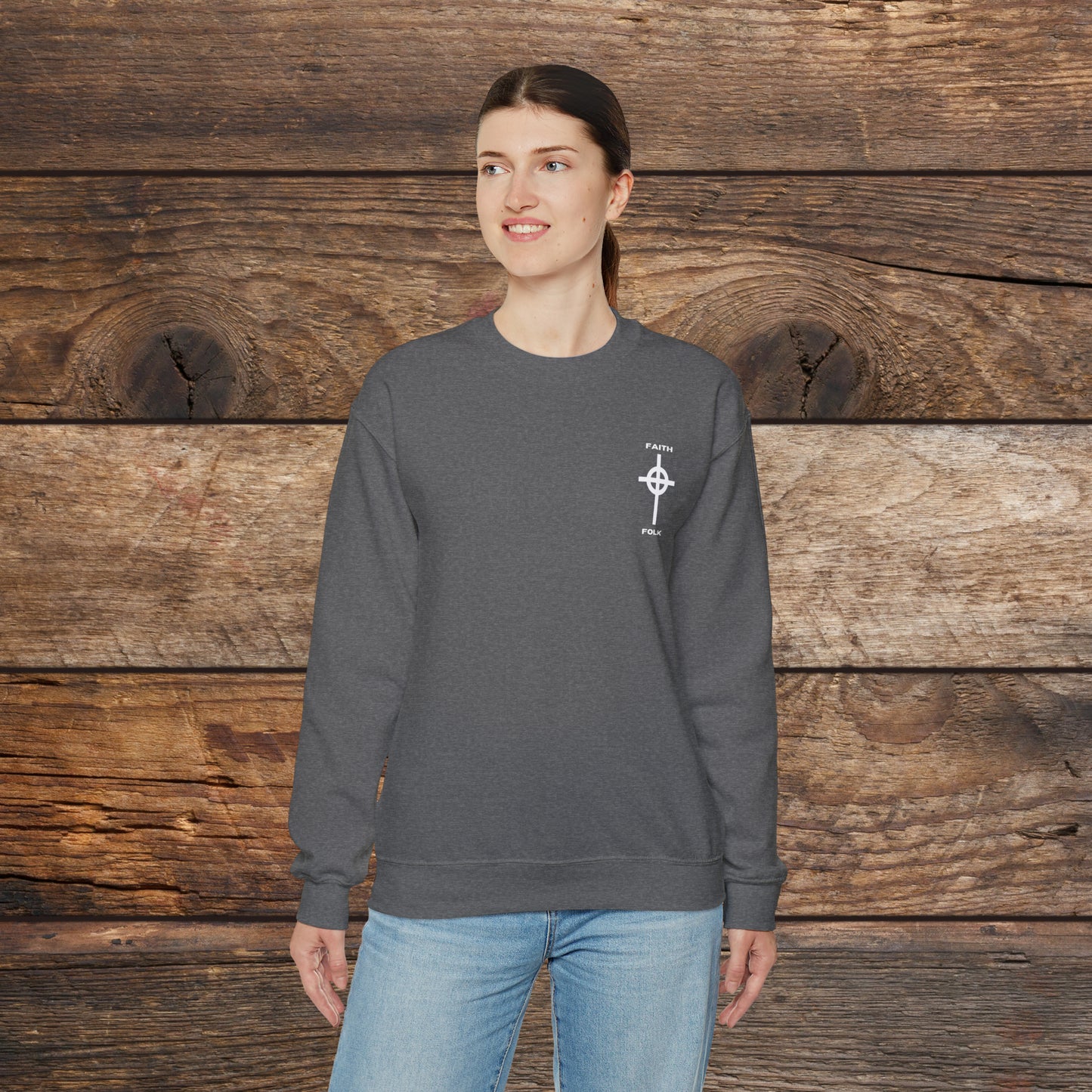 Faith and Folk Small Front Logo Sweatshirt